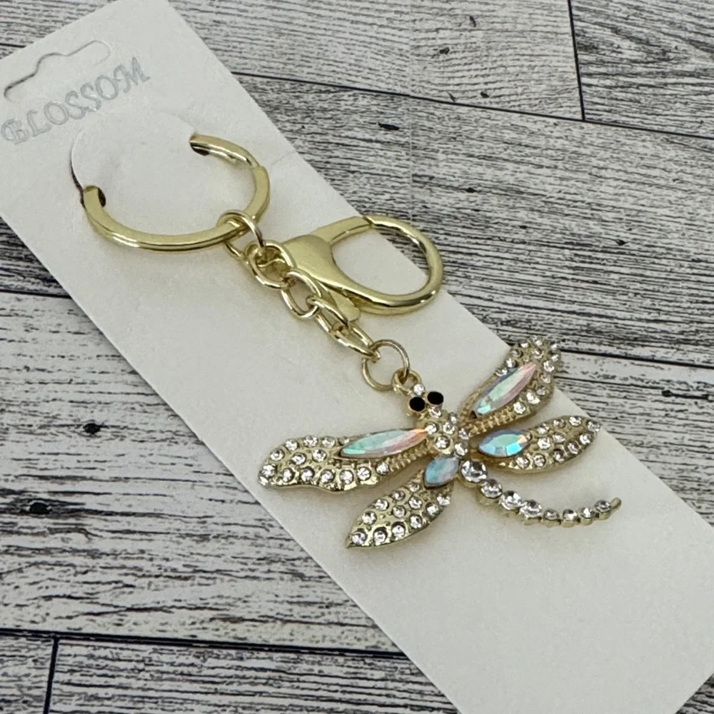 Blossom Dragonfly Bag Charm/Keychain NEW